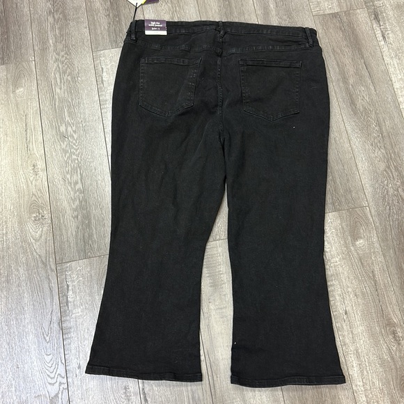 Ava & Viv no gap waistband high rise ankle bootcut size black jeans new 24w - Picture 6 of 6